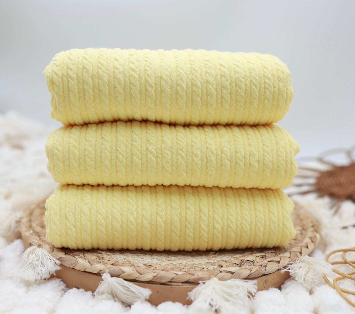(Golden Rib Knit) Yellow