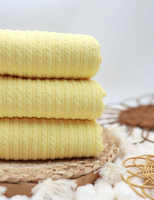 (Golden Rib Knit) Yellow