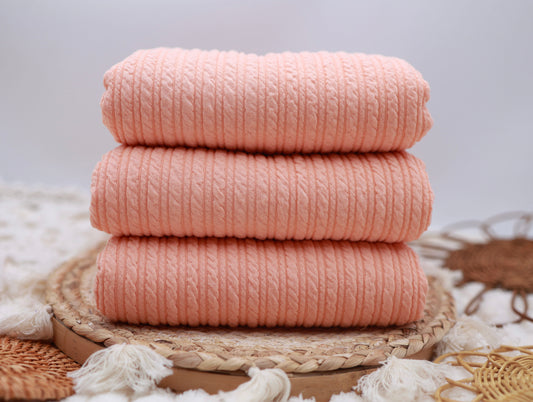 (Golden Rib Knit) Peach