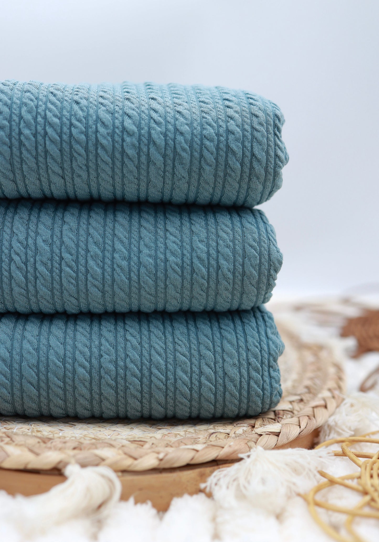 (Golden Rib Knit) Lagoon