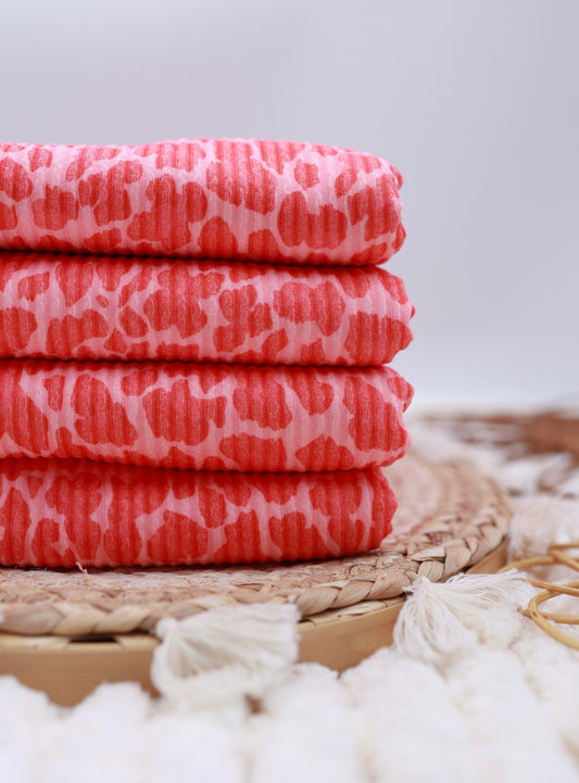 (Urban Rib) Glory Red Leopard