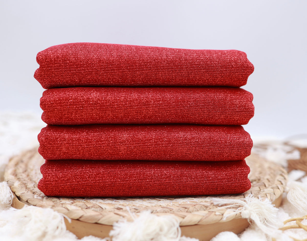 (Sparkly Glitter Knit) Glory Red