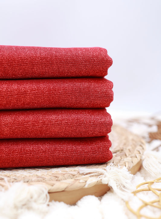 (Sparkly Glitter Knit) Glory Red