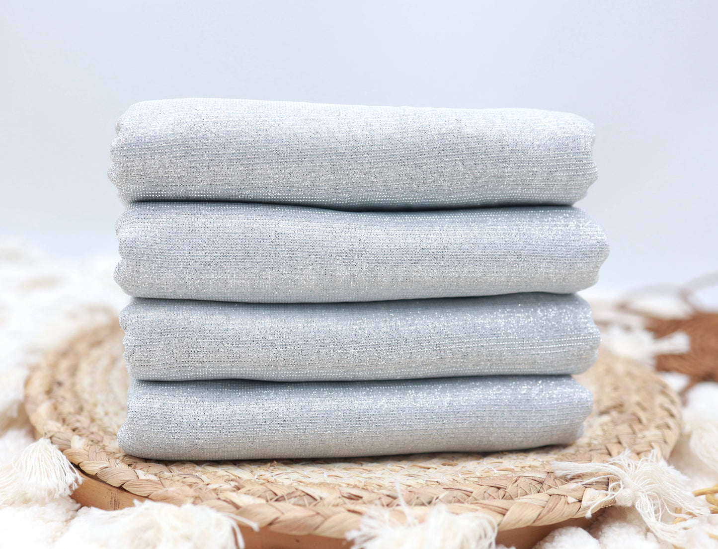 (Sparkly Glitter Knit) Sparkling White