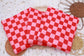 (Rib) Checkered 2Tone Red