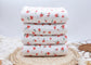 (Rib) Red Daisys on White