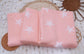 (French Terry) Distressed White Stars On Pink