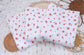 (Rib) Red Daisys on White