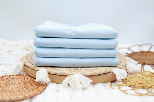 (Athletic Swim Knit) Shiny Baby Blue