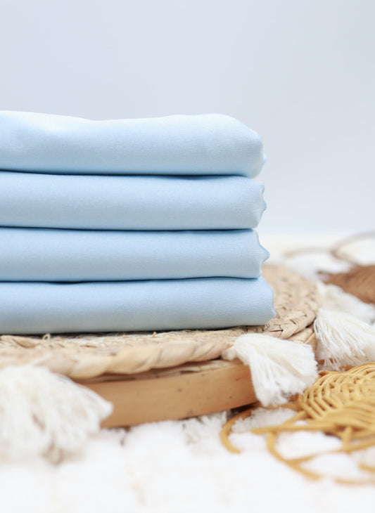 (Athletic Swim Knit) Shiny Baby Blue