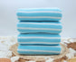 (Comfy Towel Knit) BubbleGum Blue Stripes