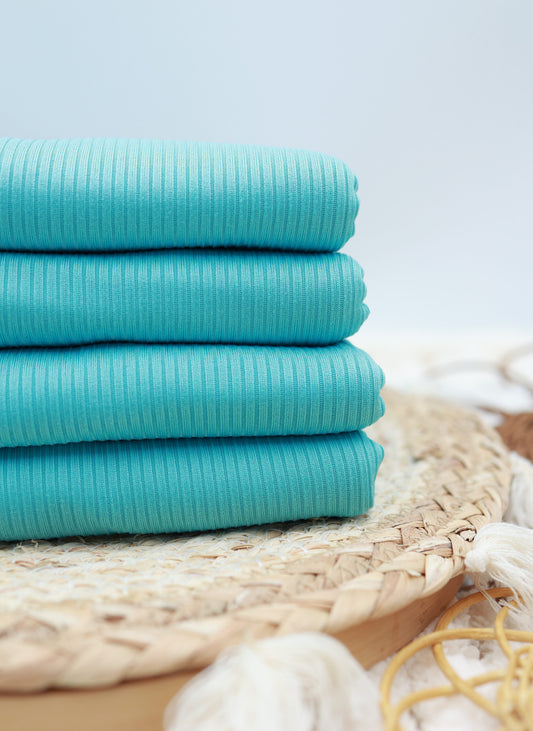4x2 Rib Solid Tiffany Blue