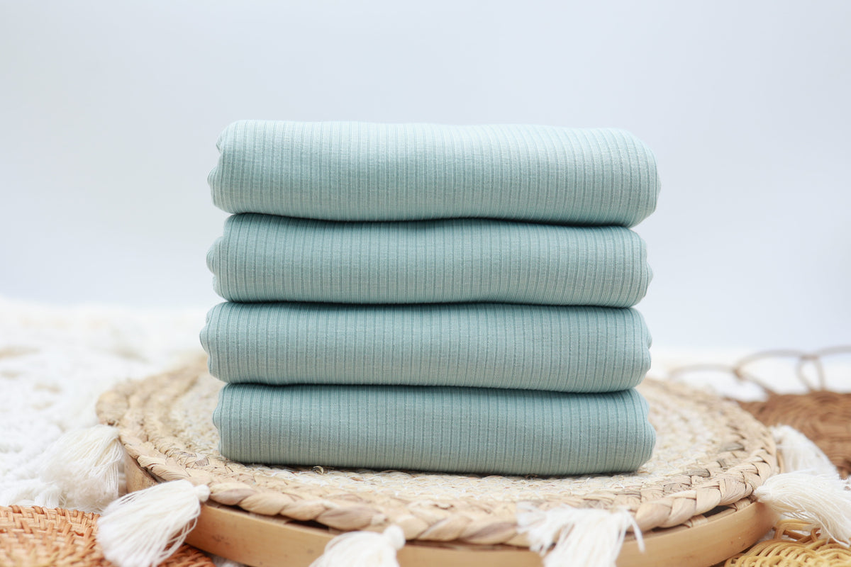 4x2 Rib Solid Sage Spring