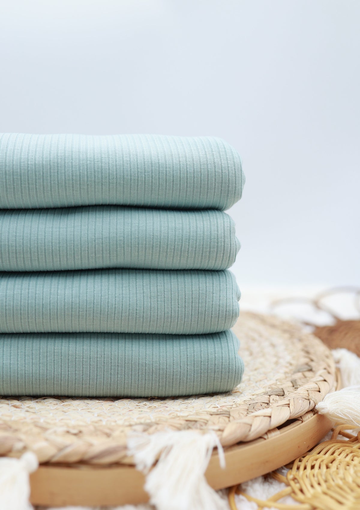 4x2 Rib Solid Sage Spring