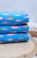 (Swim Knit) Neon Fish On Blue