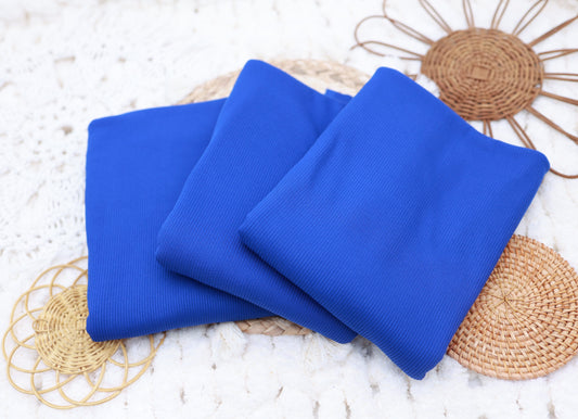 2x2 Rib Solid Royal Blue