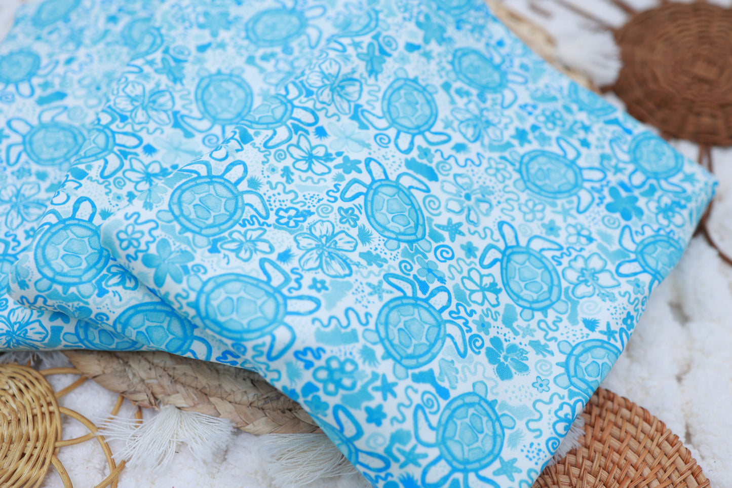 (DBP) Blue Turtles & Florals