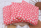 (4X2 Rib) Coral With White Daisy