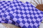 (Rib) Checkered 2Tone Purple