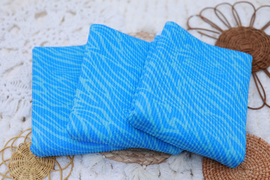 (Urban Rib) Bright Blue Zebra