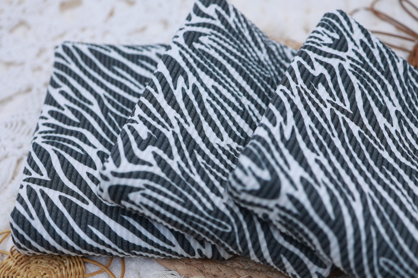 (Urban Rib) Black & White Zebra