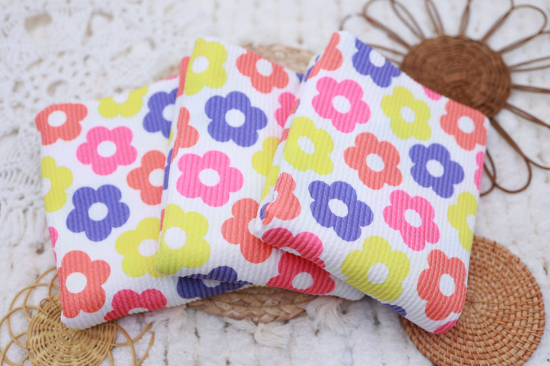 (Urban Rib) Bright Florals Purple/Orange/Pink/Yellow
