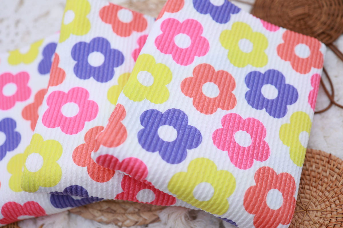 (Urban Rib) Bright Florals Purple/Orange/Pink/Yellow