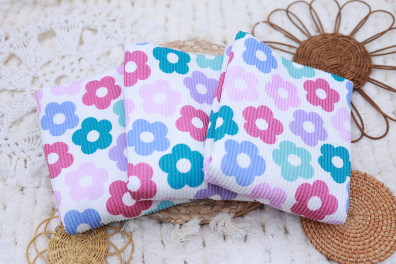 (Urban Rib) Bright Florals Purple/Pink/Teal/Mint