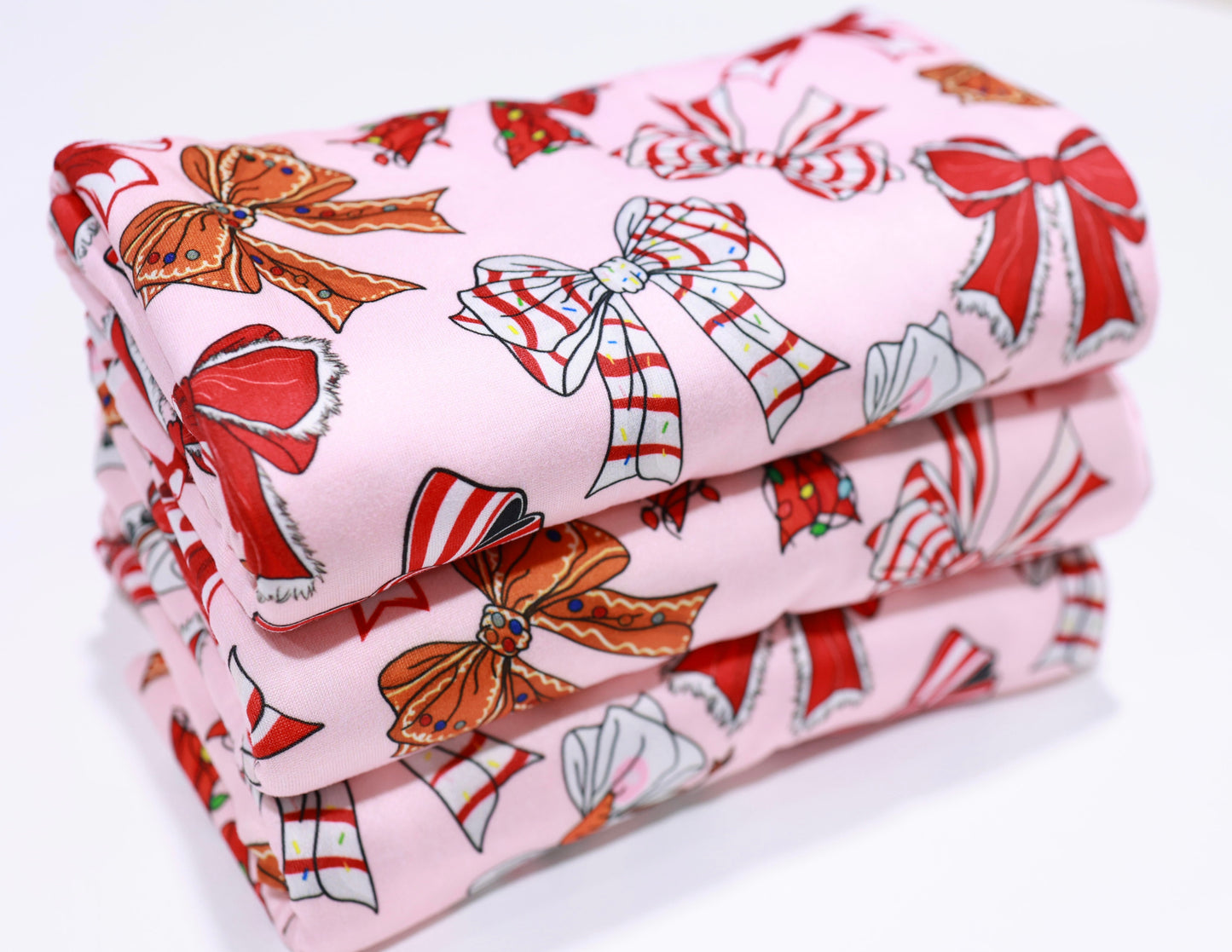 (DBP) Christmas Bows On Pink