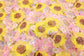 (Knit Mesh) Sunflowers On Pink