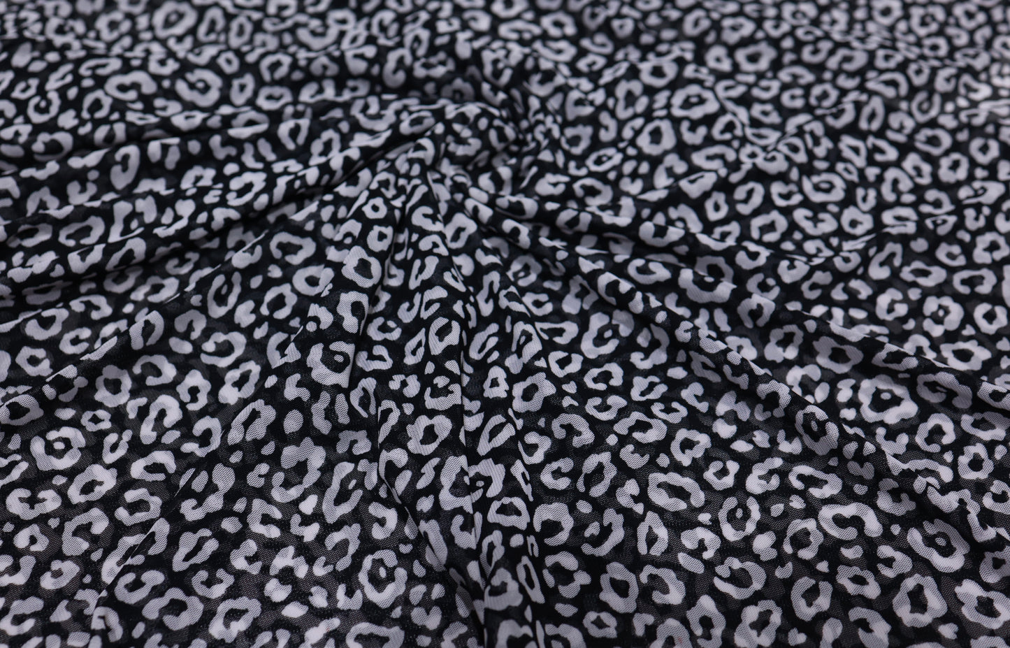 (Knit Mesh) Leopard On Black