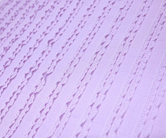Ruffle Lace On Knit (Lilac)