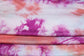 (RAYON SPAN) Tie Dye Coral/Fuschia