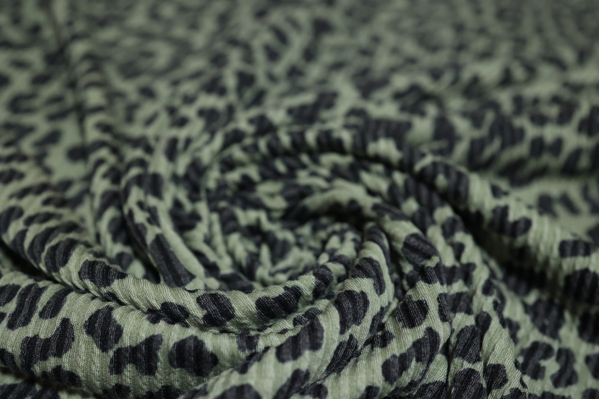 (Urban Rib) Olive Leopard
