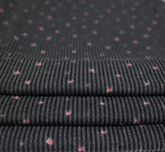 (Urban Rib) Black Ditsy