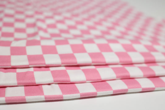 (DBP) Checkered Pink & White