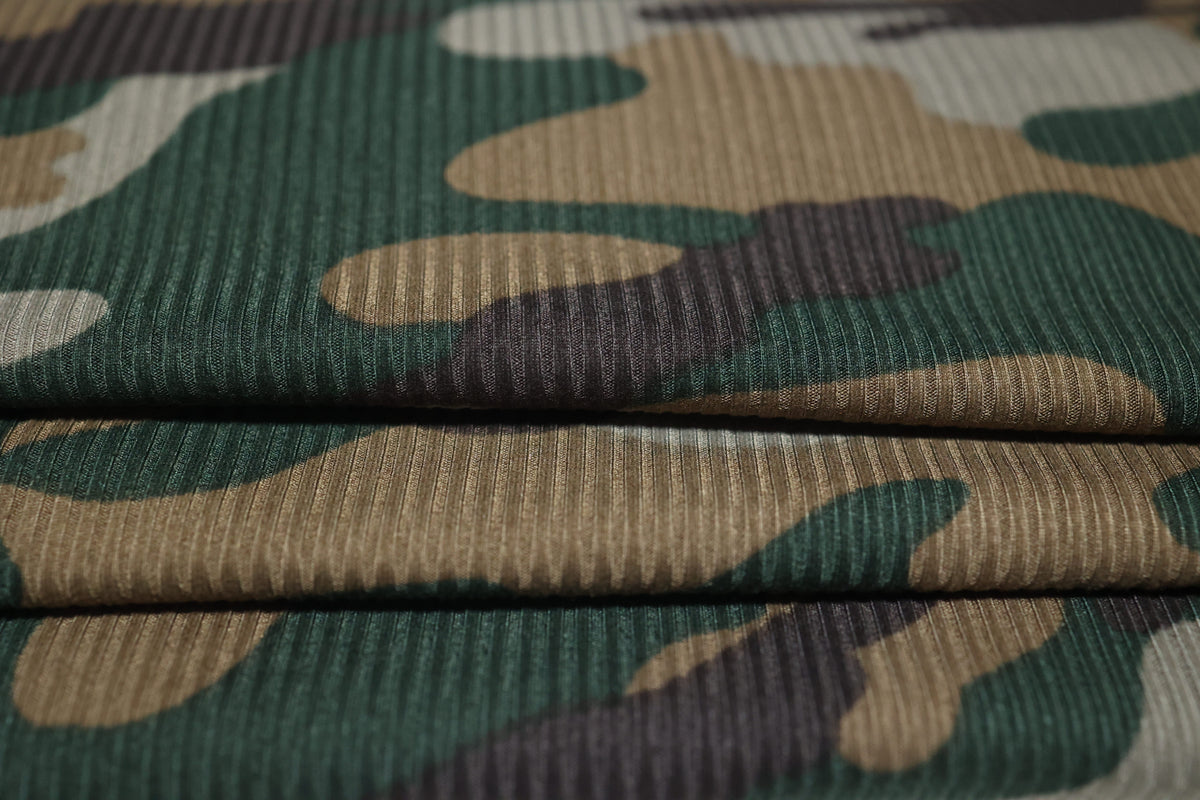 (Rib) Camo Moss/Green/Mocha