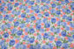 (Rib) Baby Blue & Coral Roses