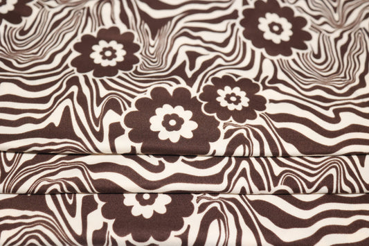 (DBP) Floral Marble Brown
