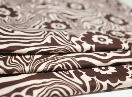 (DBP) Floral Marble Brown