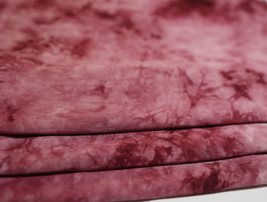 (Rayon) Real Tie Dye Dark Red