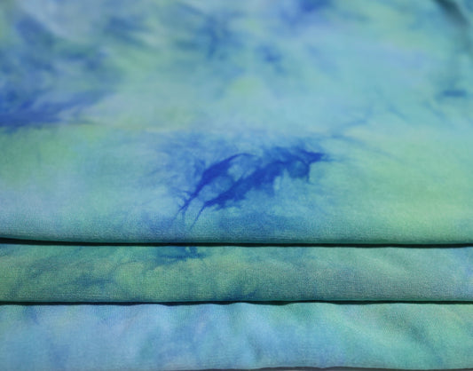 (Rayon) Real Tie Dye Turquoise/Blue