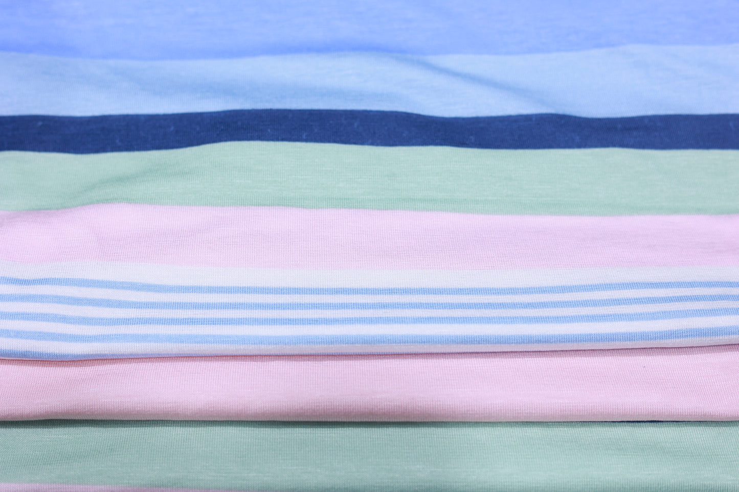 (DBP) Ivory, Blue, Sage & Blush Stripes