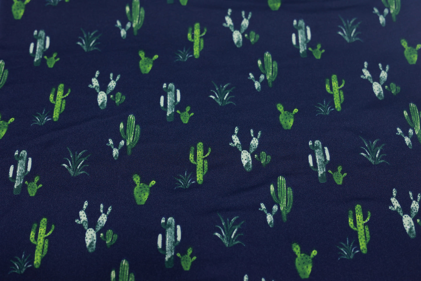(DBP) Green Cactus On Navy