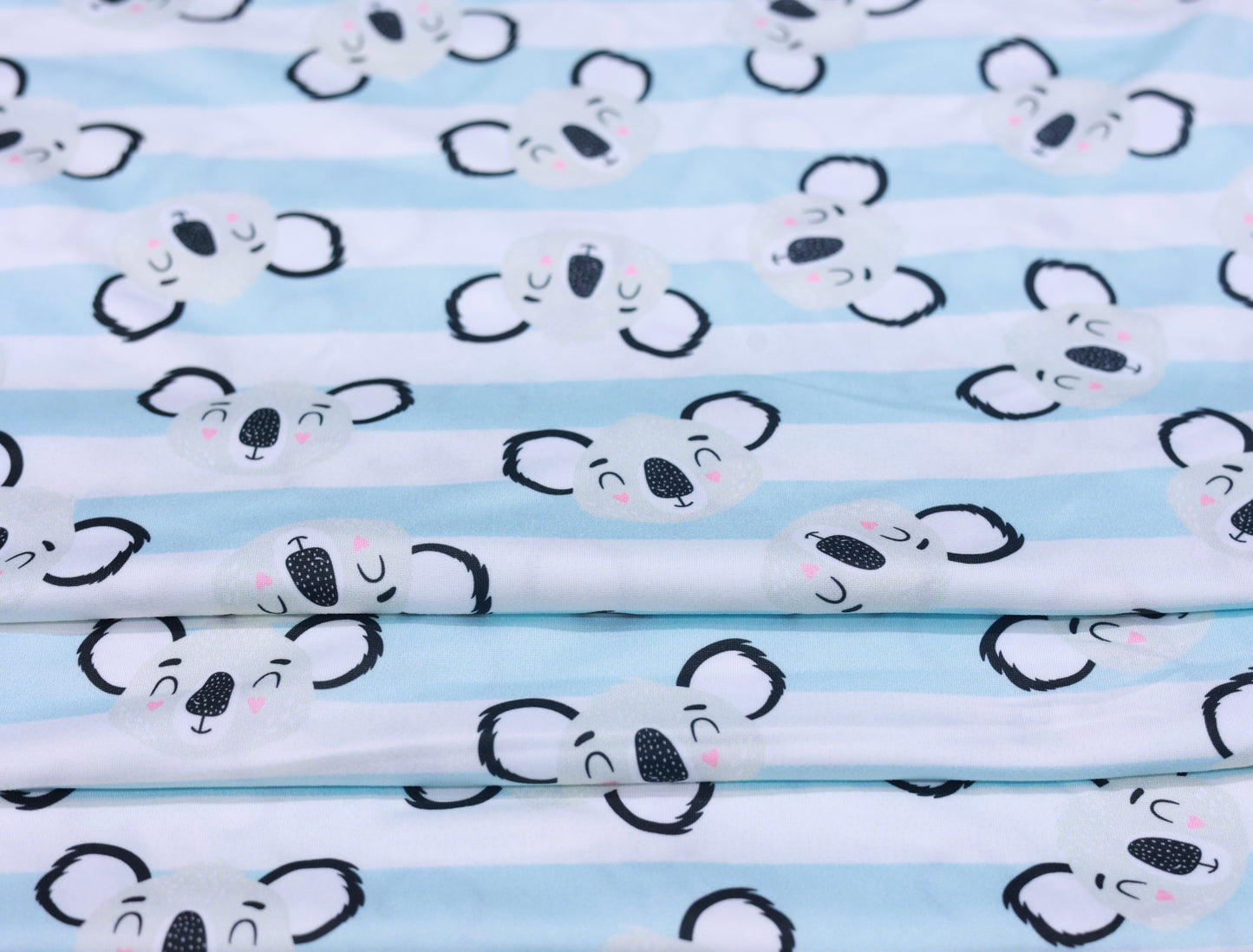 (DBP) Koalas On Lt Blue & White Stripes