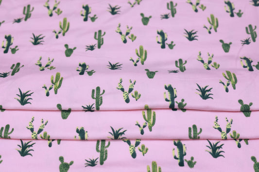 (DBP) Green Cactus On Pink