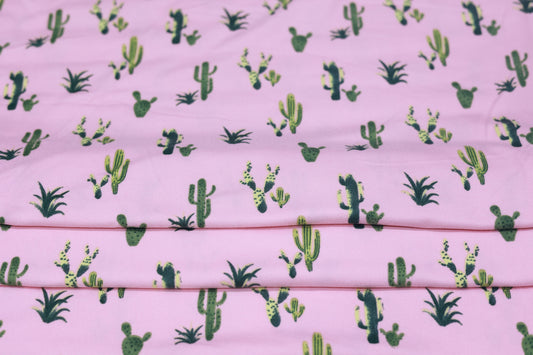 (DBP) Green Cactus On Pink