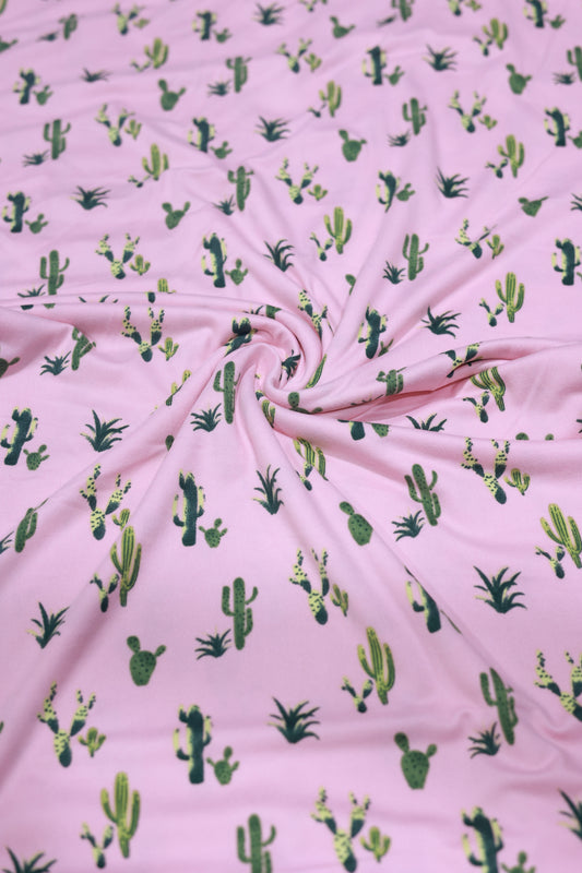 (DBP) Green Cactus On Pink