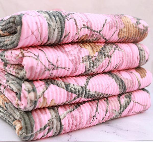 (Urban Rib) RealTree Camo On Pink