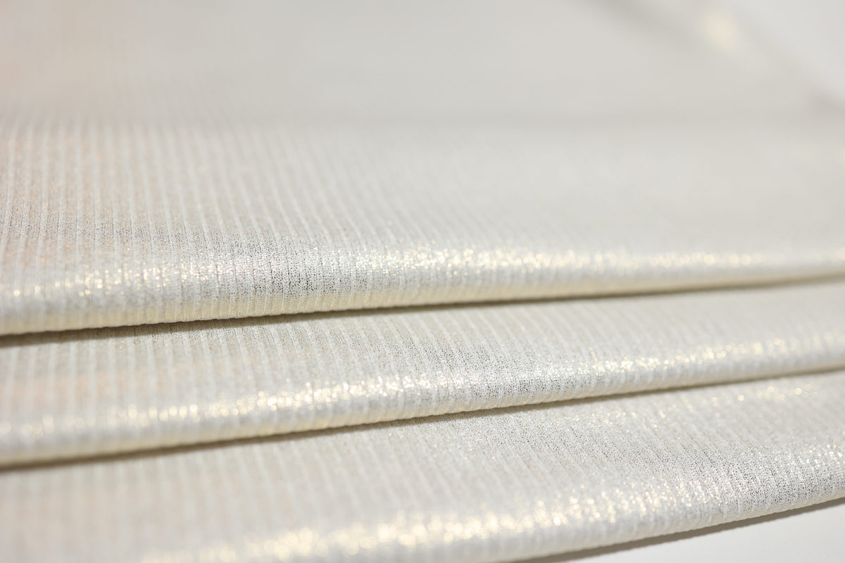 (Rib) Gold Foil On Ivory